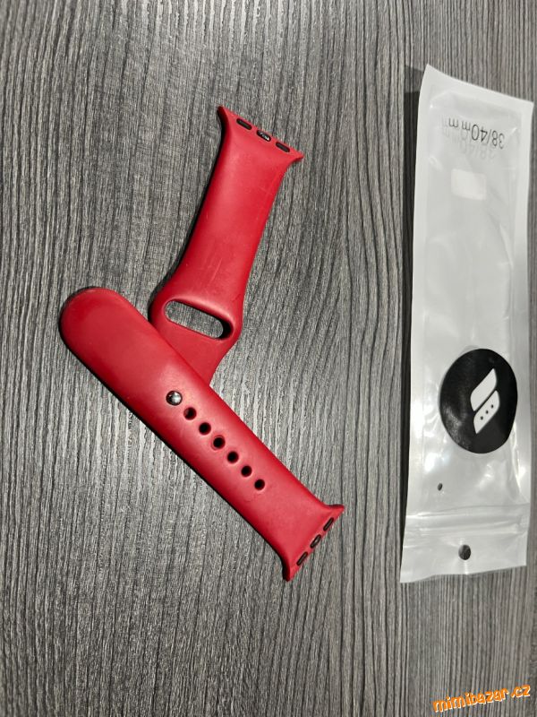 Řemínek pro Apple Watch 38mm 40mm červený