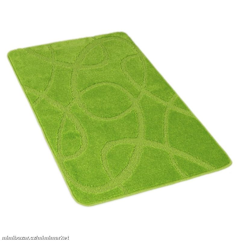 Koupelnová předložka 60x100cm ELIPSY ZELENÉ
