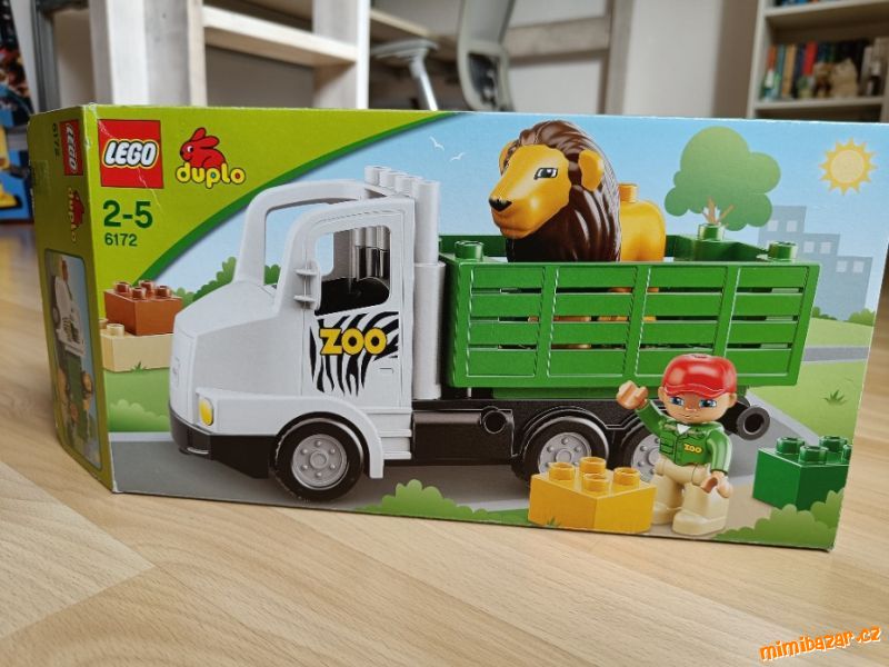 Lego duplo, lev, auto, náklaďák