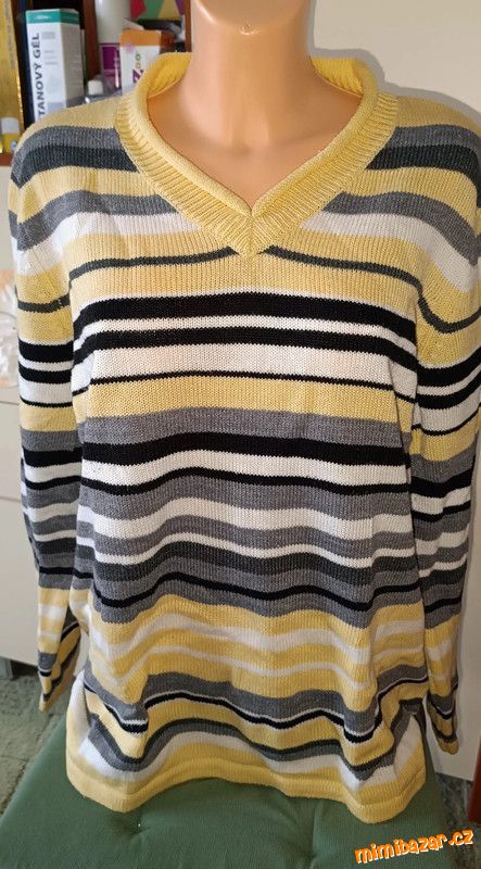 Pruhovaný svetr vel. 46