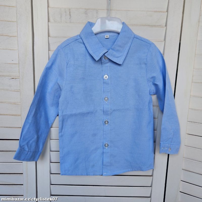 chlapecká slavnostní košile modrá 12-18 měs.71293