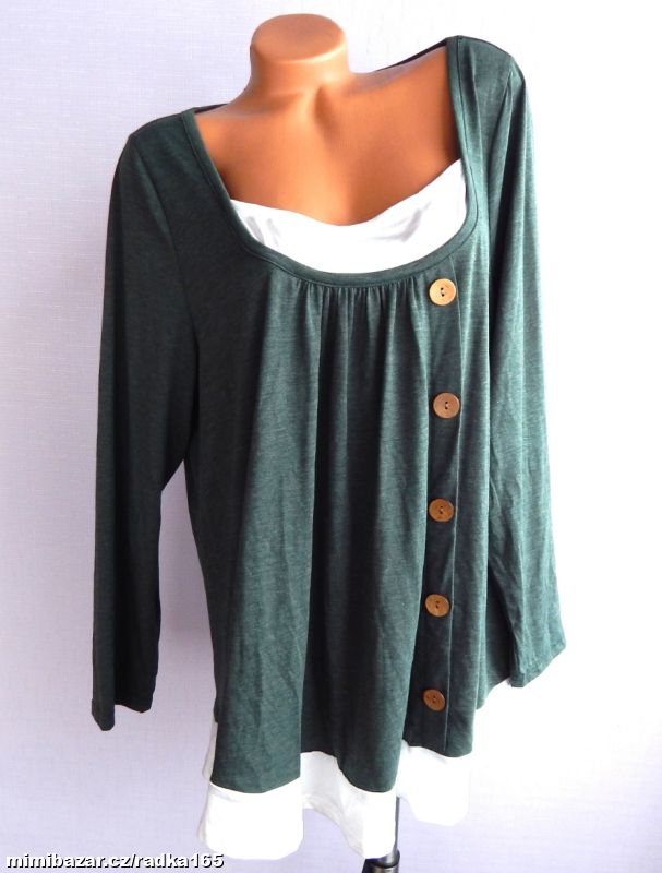 Měkoučká halenka se vsadkou vel.4XL/48