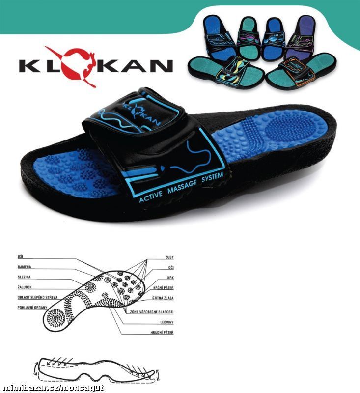 Masážní, plážové pantofle