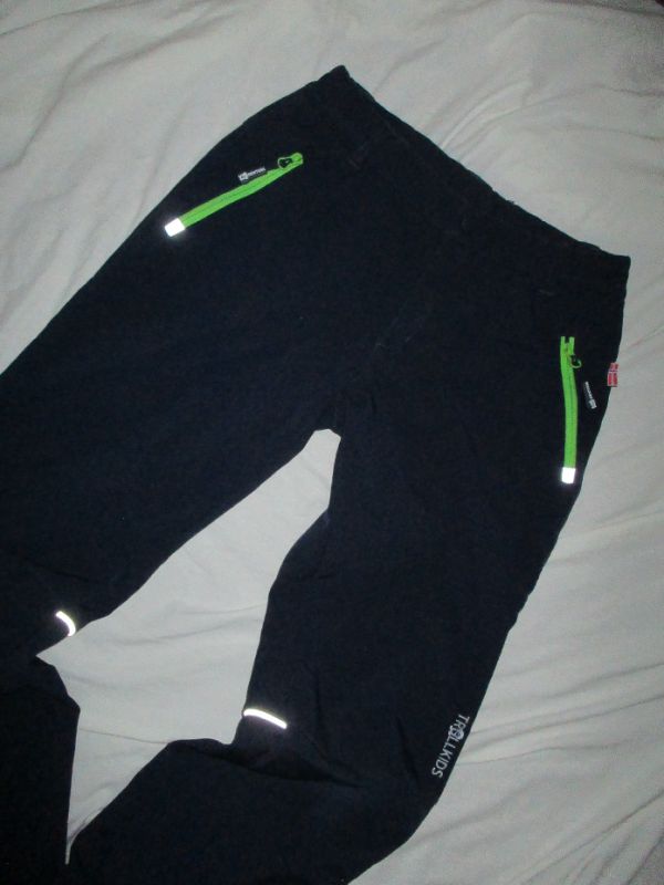 Dětské funkční zateplené softshell kalhoty vel 152