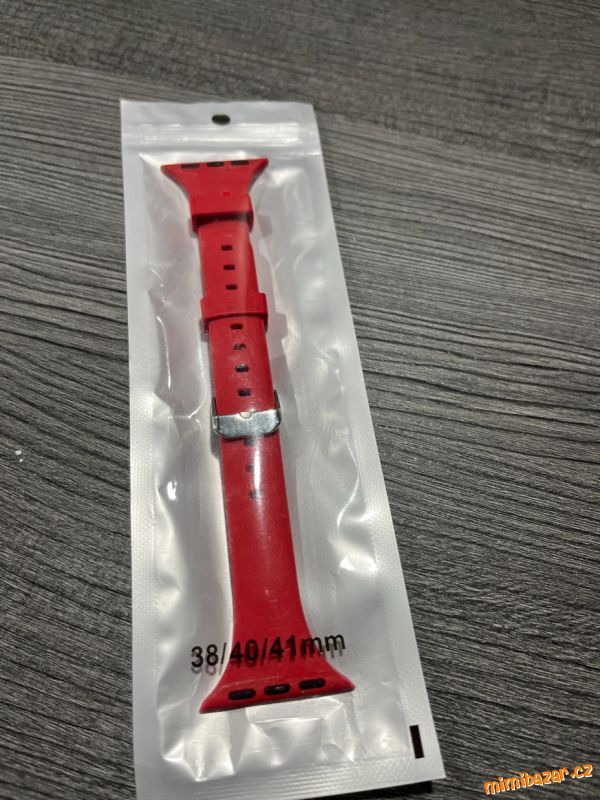 úzký červený řemínek na Aplle watch 38/40/41
