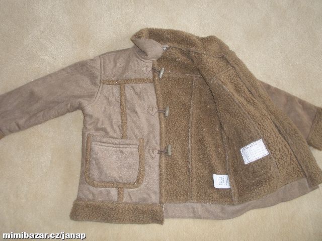 Hnědý přechodový kabátek IMPIDIMPI 3-4 roky