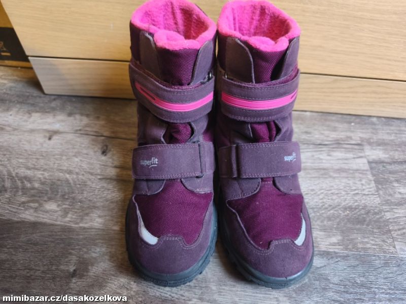 Růžovovínové sněhule Superfit Husky 2 v.37M