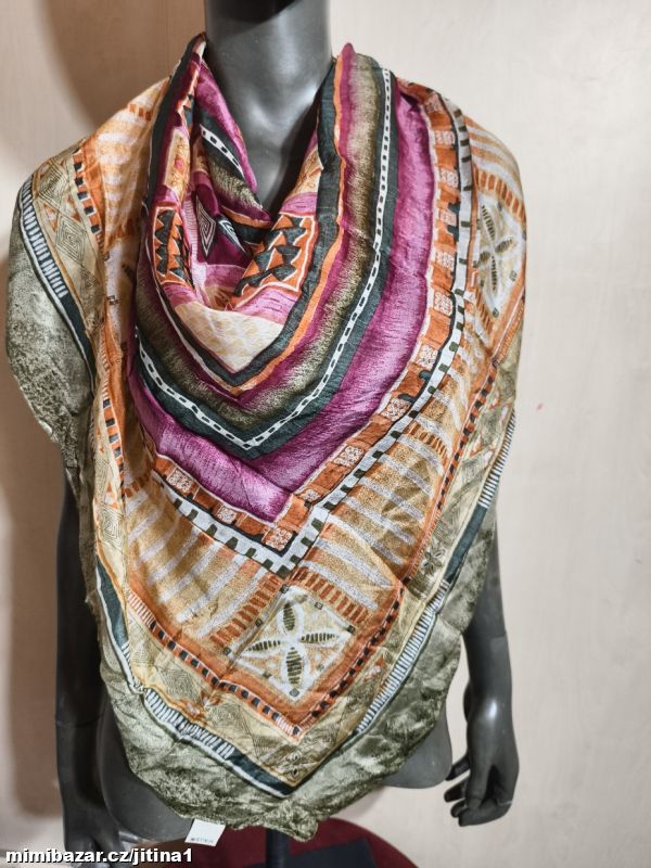 Hedvábný šátek velký rozměr