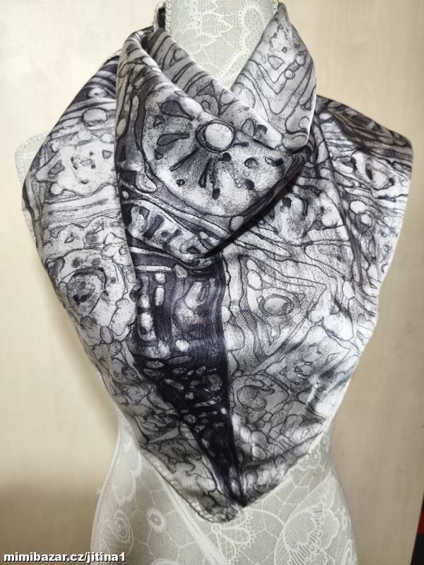 Hedvábný šátek vintage