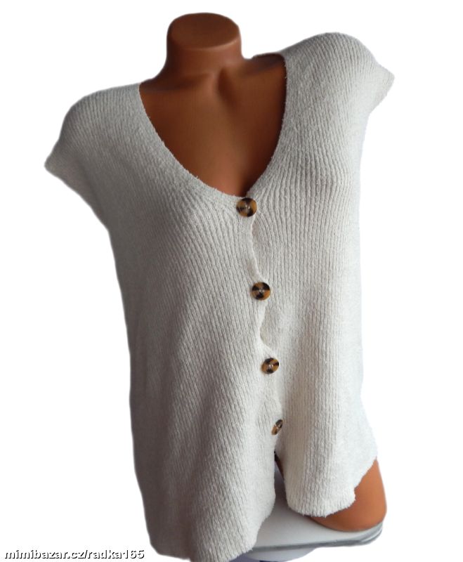 Pružná pletená vesta vel.48/50