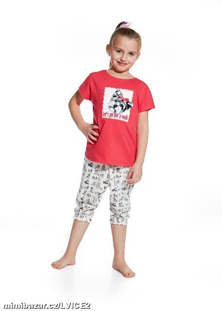 Letní pyžamo CORNETTE 110/116 Pes, dog s kapsami