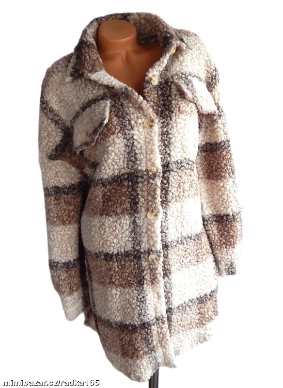 Medvídková maxi košile - kabátekvel.44/46/48