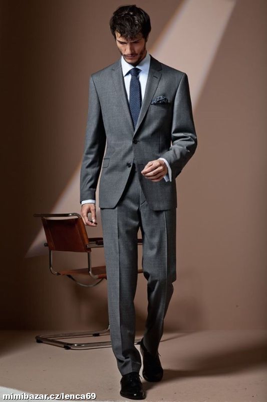 ŠEDÝ PÁNSKÝ OBLEK