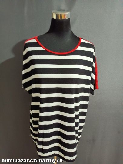*** KRÁSNÉ DÁMSKÉ TRIKO S PROUŽKEM, VEL.L ***