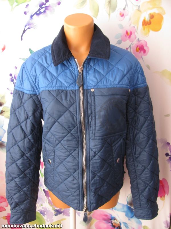 Přechodná prošívaná modrá bunda/unisex BURBERRY