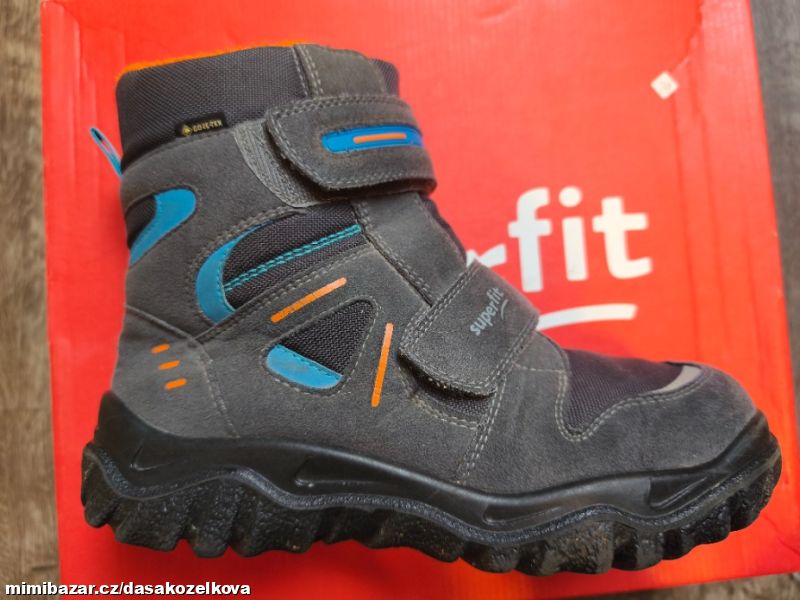 Oranžovomodrošedé sněhule Superfit Husky 2 v.37M