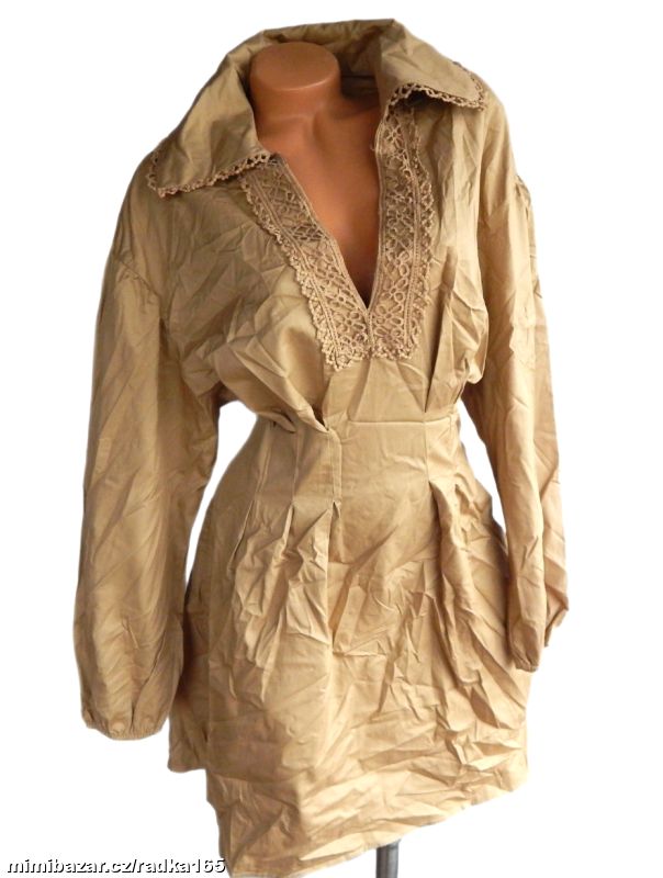 Modní plátěné šaty vel.42