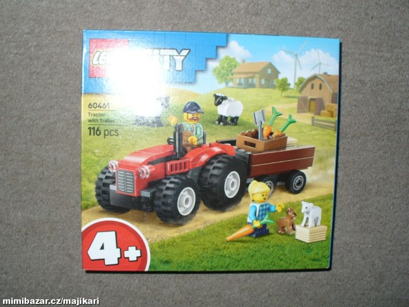 Lego City 60461 Červený traktor s přívěsem a ovcem