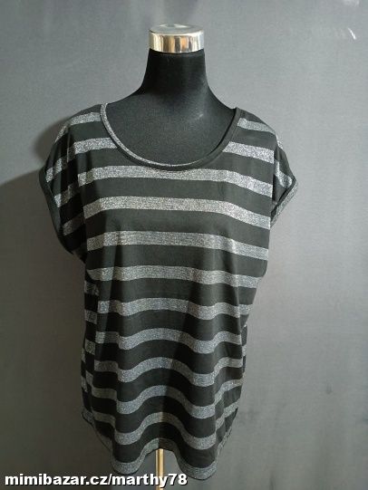 *** KRÁSNÉ DÁMSKÉ TRIKO S PROUŽKEM, VEL.46/48 ***