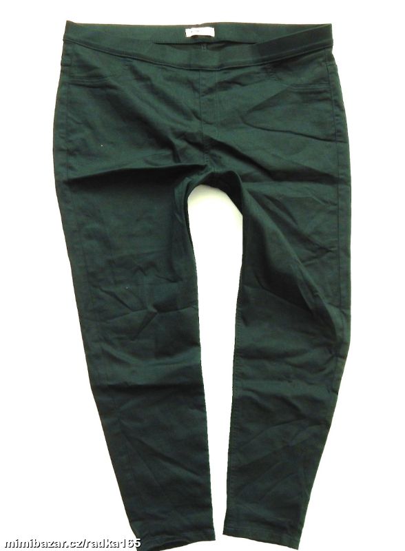 Láhvově zelené džegíny vel.50 ...outlet