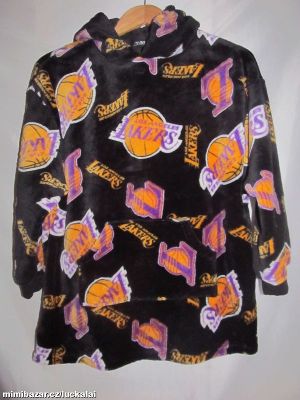 Teplá chlupatá mikina, župan, Snuddie NBA 122-140
