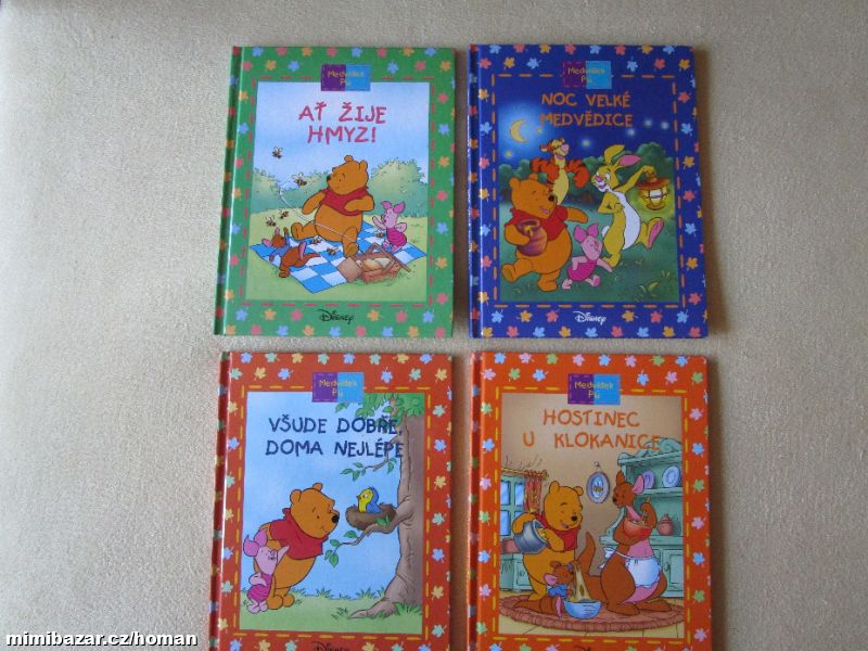 4x nové pěkné knížky s Medvídkem Pú