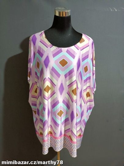 *** KRÁSNÉ DÁMSKÉ VZOROVANÉ TRIKO, VEL.5XL ***