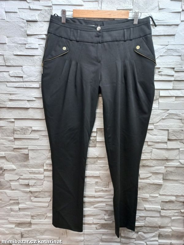 Černé elegantní kalhoty Kadelli, vel. 42
