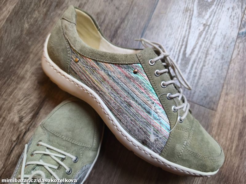 Kvalitní kožené tenisky Waldläufer v.4 1/2 - 37, 5