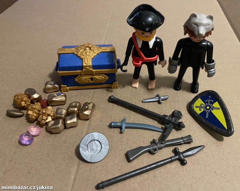 PLAYMOBIL dobové + truhla pokladem č. 6179