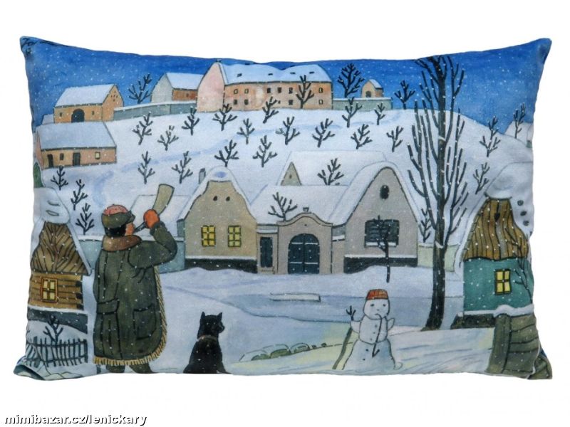 Polštář 45x30cm Lada SNĚHULÁK