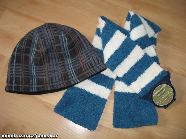 Chlapecká zimní čepice C&A + nová šála