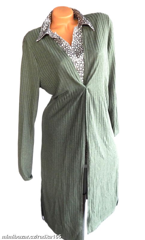 Žebrovaný cardigan vel.46