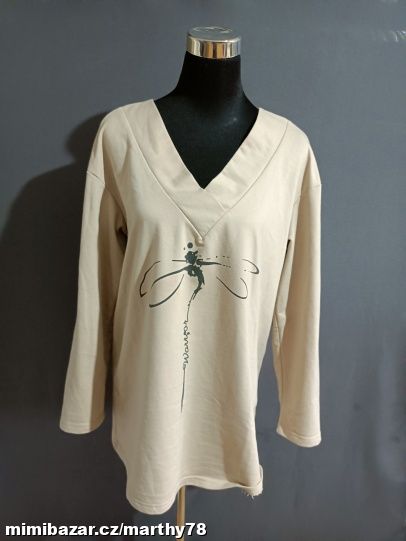 *** KRÁSNÁ DÁMSKÁ MIKINA S POTISKEM, VEL.L ***