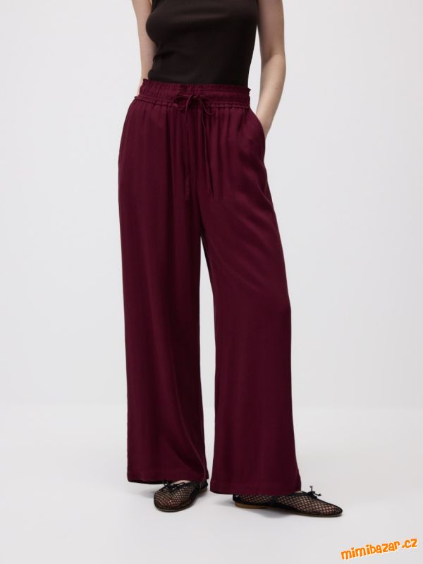 ŠIROKÉ VISKOZOVÉ KALHOTY