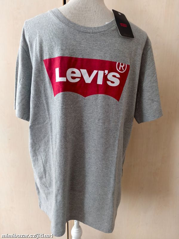 Pánské tričko vel L Levi's šedé