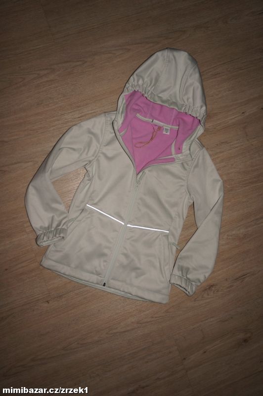 L&D nová softshelová bunda dívčí vel.128