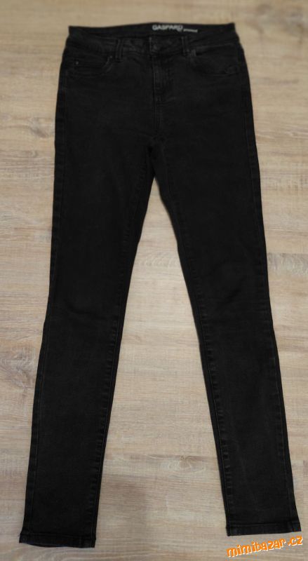 ČERNÉ SEPRANÉ DŽÍNY/RIFLE SKINNY PROMOD GASPARD