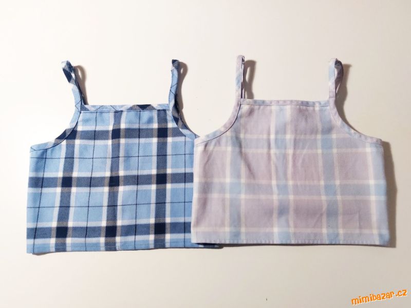 2x letní tílko, crop top
