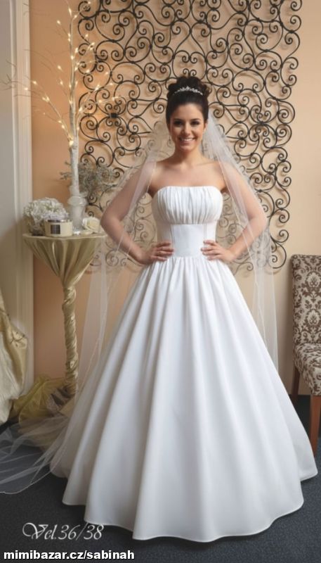 KORZETOVÉ SVATEBNÍ ŠATY vel.36/38