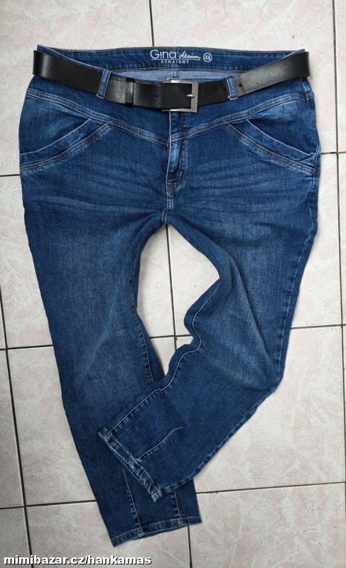 Pružné džíny GINA-46-48(48)