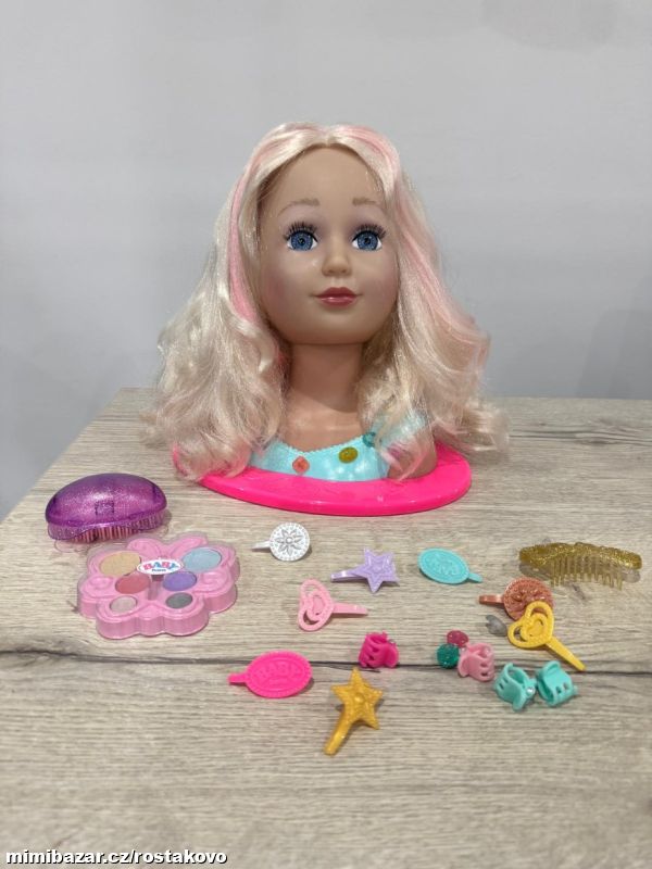 Česací hlava baby Born