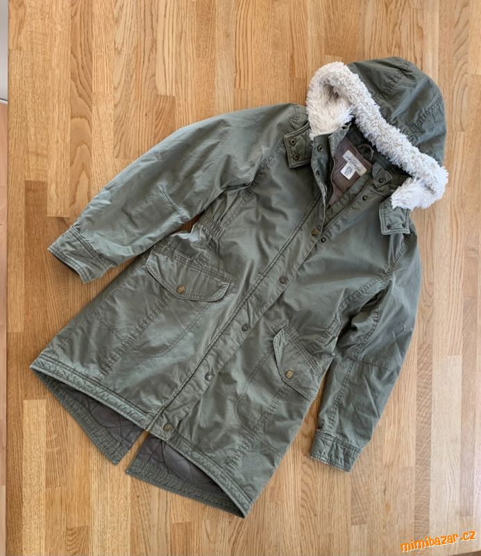 Kabát & vyteplený bundokát H&M vel. 152