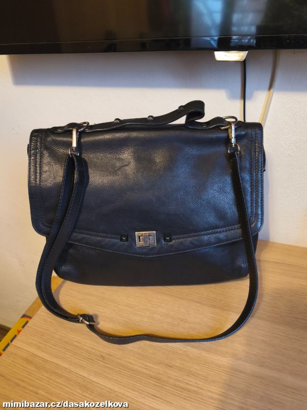 Velká kožená kabela MAANII BY ABAX v top stavu