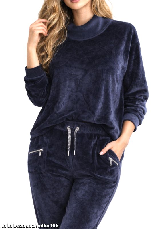 Měkoučká sametová teplákovka vel.48/50