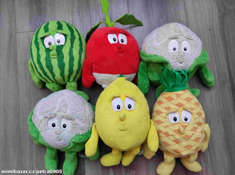 Plyšáci Billa ovoce a zelenina 6 ks