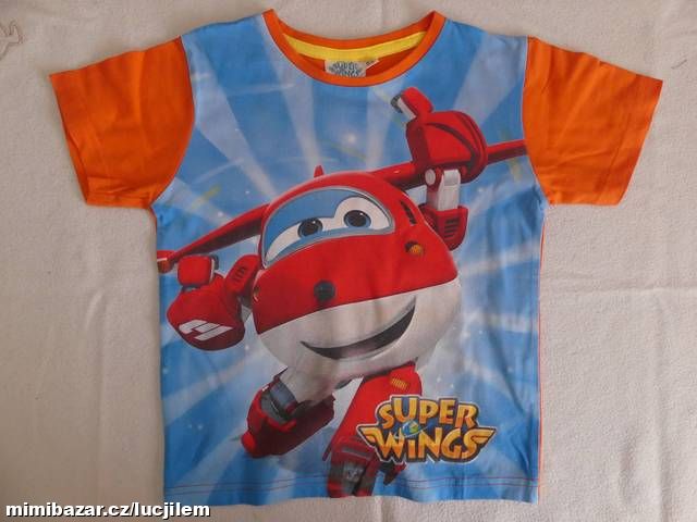 Tričko Super wings oranžové