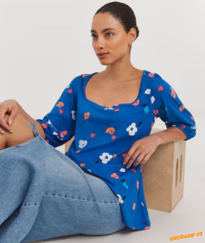 Krásná S VISAČKOU blůzka halenka vel. UK 22 (50)