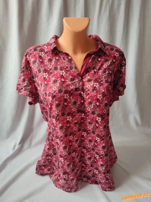 Košile halenka s krátkým rukávem vel. L zn. Cecil