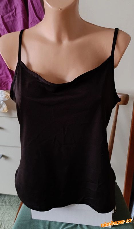 Hnědé tílko top UK 16/44